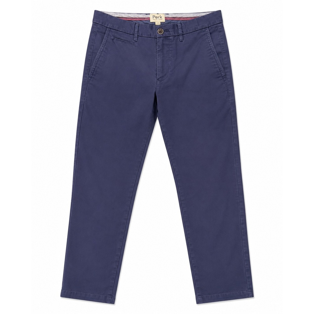 Perk Clothing Feel Good Chino Pants Ink Blue Slim Fit Stretch Mens 31x30 Cotton